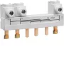 Hager HZC708 3-napainen pistokiskosarja 63-80A 10mm² 12 moduulia 210mm harmaa