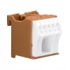 Hager KN06P 6-napainen riviliitin 63A 230V ruskea