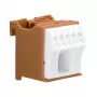 Hager KN06P 6-napainen riviliitin 63A 230V ruskea