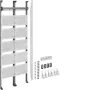 Hager UF521NW universZ multimedia-kokonaiskenttä 2-kenttä 1350mm 12x RJ45 patch-moduulilla