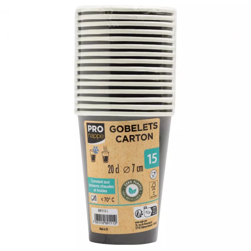 PROnappe 15 kertakäyttöistä kahvimukia 200 ml - 1 000 kpl