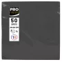 PROnappe mustat 2-kerroksiset servetit 20 x 20 cm 50 kpl