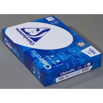 Exacompta Clairalfa A3 kopiopaperi 160 g/m² 250 arkkia valkoinen