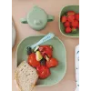 Beaba silikoninen imukuppilautanen Sage Green
