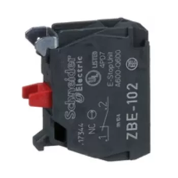 Schneider Electric ZBE102 apukosketinlohko, 1 NO, ruuviliitin, Harmony XB4/XB5