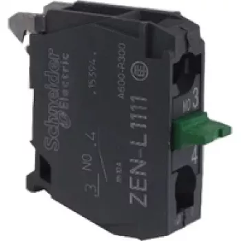Schneider Electric ZENL1111 Harmony XALD/XALK tyhjä kotelo ohjauslaitteille, 1 aukko, polykarbonaatti, vaaleanharmaa/keltainen, IP66/IP67/IP69/IP69K