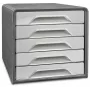 CEP Office Solution Smoove vetolaatikko vaaleanharmaa 5 vetolaatikkoa 1071116361