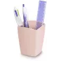 CEP Office Solution Mineral kynäteline 2 lokeroa Powder Pink suorakulmainen polystyreeni 74 x 74 x 95 mm