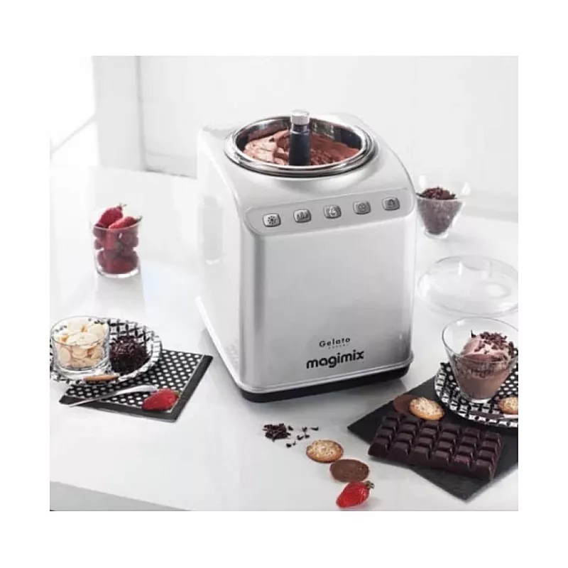 Magimix Gelato Expert jäätelökone 11680RW 2x2L integroitu jäähdytysjärjestelmä
