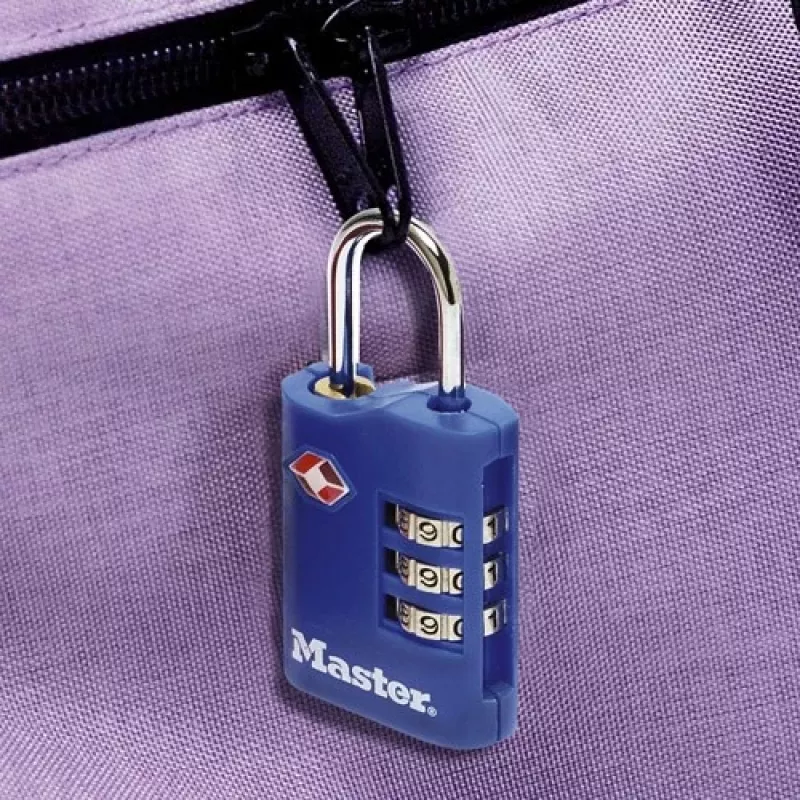 Master Lock 2 kpl:n pakkaus TSA-numerolukkoja, eri värejä