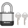 Master Lock Elite 45mm laminoitu riippulukko 25mm kaarella, 5-nastainen sylinteri, hopea/harmaa