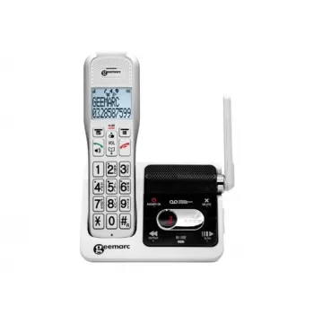 Geemarc AmpliDECT 595 ULE langaton puhelin vastaajalla, valkoinen