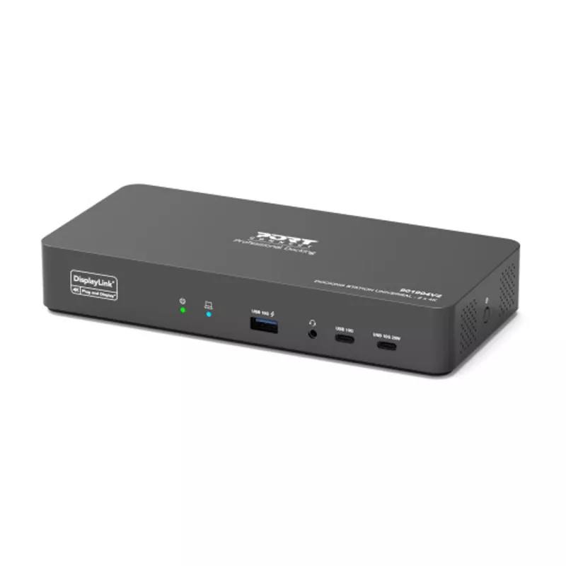 PORT Designs yleinen USB-C-telakointiasema 2x 4K-näyttötuki