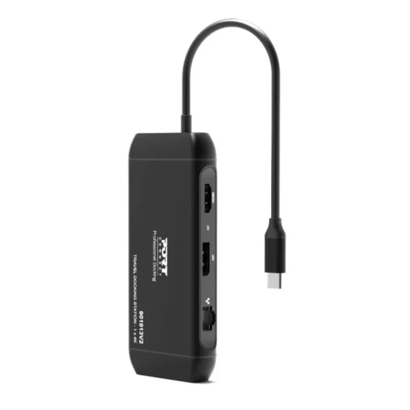 PORT Designs PORT Connect ammattitason telakointiasema USB-C 4K 3 näyttöä 85W PD