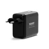 PORT Designs seinälaturi Type-C PD 100W GaN OLED PD 3.0 sisäänvedettävä Type-C-kaapeli - EU