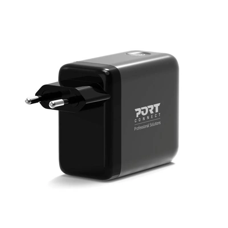 PORT Designs seinälaturi Type-C PD 100W GaN OLED PD 3.0 sisäänvedettävä Type-C-kaapeli - EU