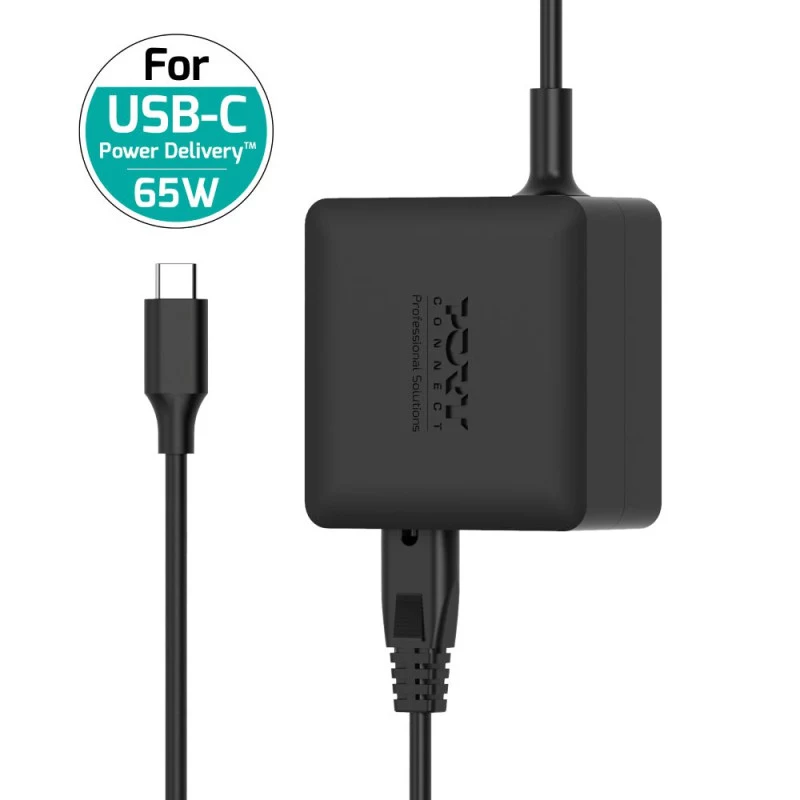 PORT Designs GaN 65W USB-C virtalähde EU-verkkojohdolla