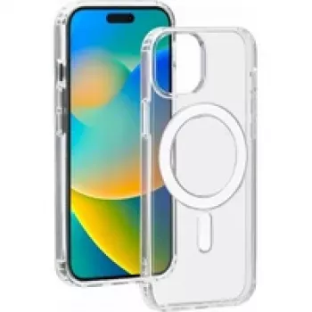 Bigben Interactive hybridikotelo MagSafe-yhteensopiva Apple iPhone 15 läpinäkyvä