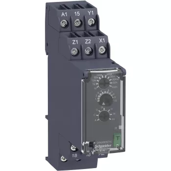 APC RE22R1MYMR monitoimiaikarele, 0,05 s - 300 h, 24-240 V AC/DC, 1 vaihtokosketin, 8 A, DIN-kisko