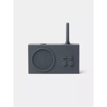 Lexon Tykho 3 radio Bluetooth-kaiutin tummanharmaa LA119G3
