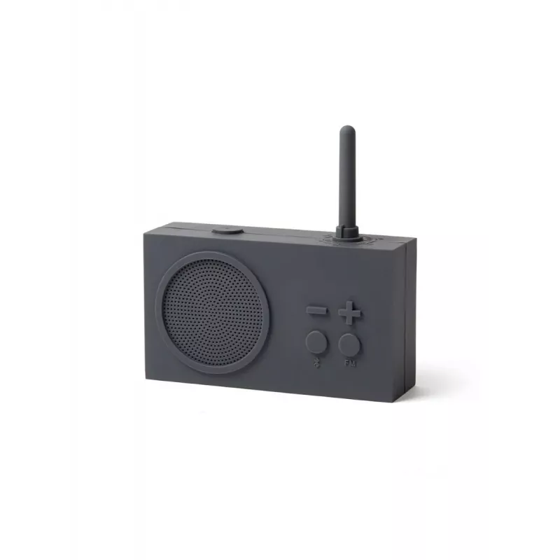 Lexon Tykho 3 radio Bluetooth-kaiutin tummanharmaa LA119G3