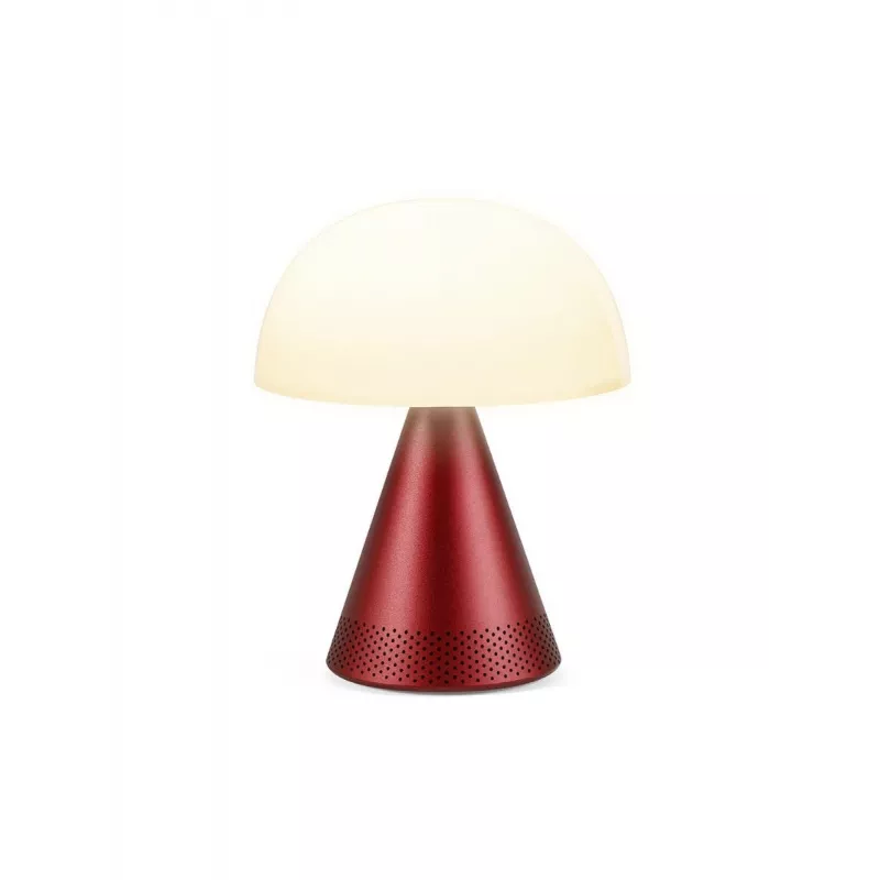 Lexon Mina Audio L LED-valaisin Bluetooth-kaiuttimella tummanpunainen LH76DR