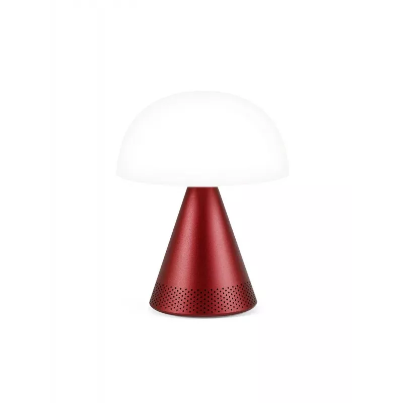Lexon Mina Audio L LED-valaisin Bluetooth-kaiuttimella tummanpunainen LH76DR
