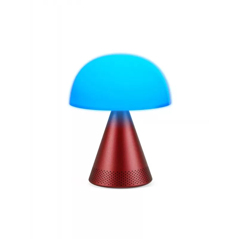 Lexon Mina Audio L LED-valaisin Bluetooth-kaiuttimella tummanpunainen LH76DR