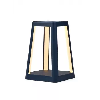 LEXON Lantern LED-akkuvalaisin Qi-langattomalla latauksella, tummansininen LH94DB