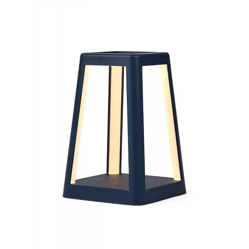 LEXON Lantern LED-akkuvalaisin Qi-langattomalla latauksella, tummansininen LH94DB