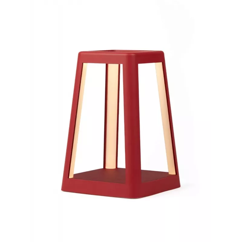 Lexon Lyhty-LED-valaisin langattomalla laturilla Dunkelrot LH94DR