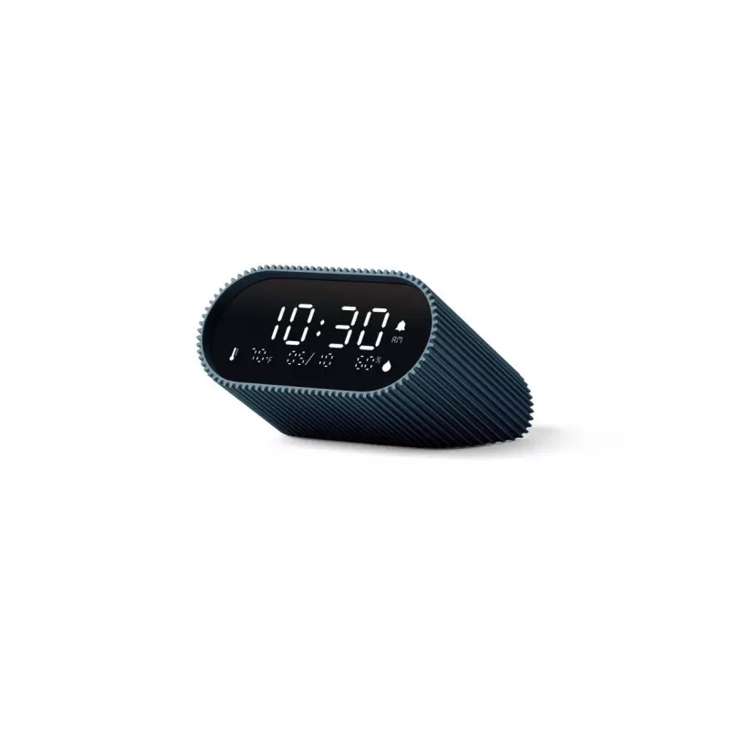 Lexon Ray Clock Digitaalinen Herätyskello Lämpötila- ja Kosteusanturilla, Ozeanblau LR155OB3