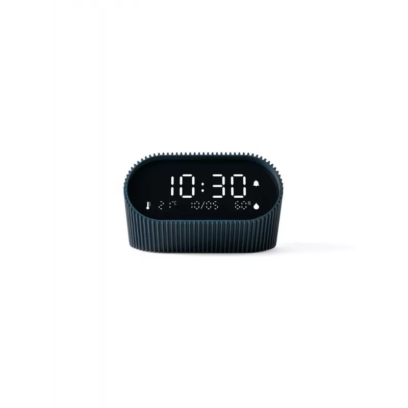 Lexon Ray Clock Digitaalinen Herätyskello Lämpötila- ja Kosteusanturilla, Ozeanblau LR155OB3