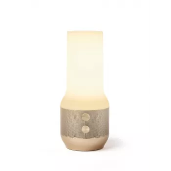 LEXON Terrace+ 3-in-1 LED-valaisin, Bluetooth-kaiutin, Powerbank 2000 mAh, Gold LA134D