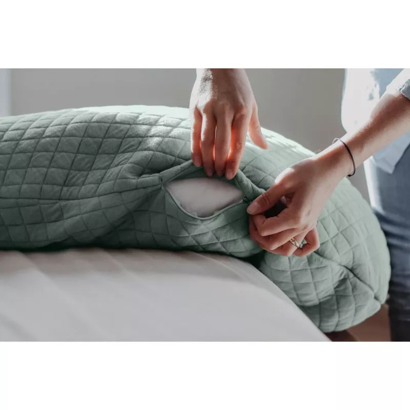 Beaba Big Flopsy imetys- ja raskaustyyny Fleur de Coton salvianvihreä