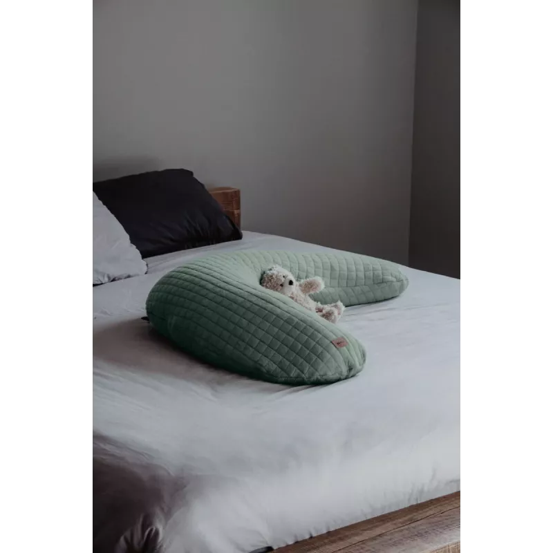 Beaba Big Flopsy imetys- ja raskaustyyny Fleur de Coton salvianvihreä