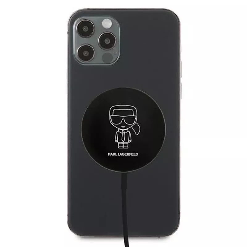 Karl Lagerfeld MagSafe-yhteensopiva langaton laturi 15W musta