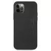 AMG Hardcase Leather Hot Stamped -kotelo Apple iPhone 12 Pro Max 6,7 inch musta