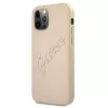 Guess Saffiano Vintage Script kova kotelo Apple iPhone 12 Pro Max 6,7