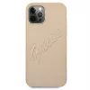 Guess Saffiano Vintage Script kova kotelo Apple iPhone 12 Pro Max 6,7