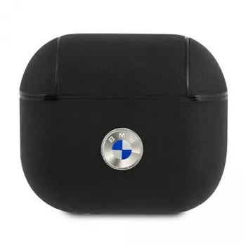 BMW BMA3SSLBK AirPods 3 kotelo musta aito nahka hopea logo