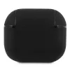 BMW BMA3SSLBK AirPods 3 -suojakotelo musta aitoa nahkaa hopeinen logo