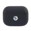 BMW AirPods Pro -suojakotelo laivastonsininen aitoa nahkaa hopeinen logo
