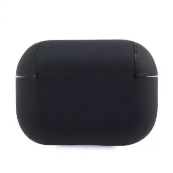 BMW AirPods Pro -suojakotelo laivastonsininen aitoa nahkaa hopeinen logo