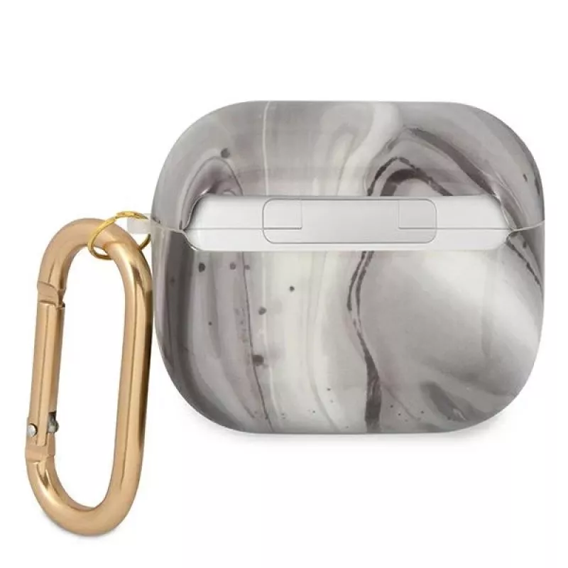 Guess GUA3UNMK AirPods 3 kotelo musta Marble Collection