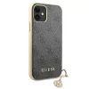Guess GUHCN61GF4GGR iPhone 11 6,1 inch kova kotelo 4G Charms Collection - harmaa