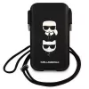 Karl Lagerfeld Ikonik Karl & Choupette Head Saffiano kova kotelo Apple iPhone 12 Pro Max 6,7