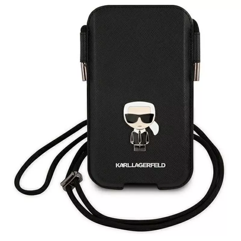 Karl Lagerfeld Saffiano Ikonik Karl kova kotelo iPhone 12/12 Pro 6,1