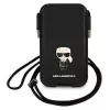 Karl Lagerfeld Saffiano Ikonik kova kotelo Apple iPhone 12 Pro Max, musta