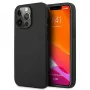 AMG AMHCP13LDOLBK iPhone 13 Pro kova kotelo aito nahka Hot Stamped musta